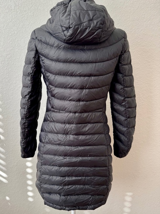 Michael Kors Hooded Packable Long Puffer Coat Black Women's Size XS - Picture 7 of 16